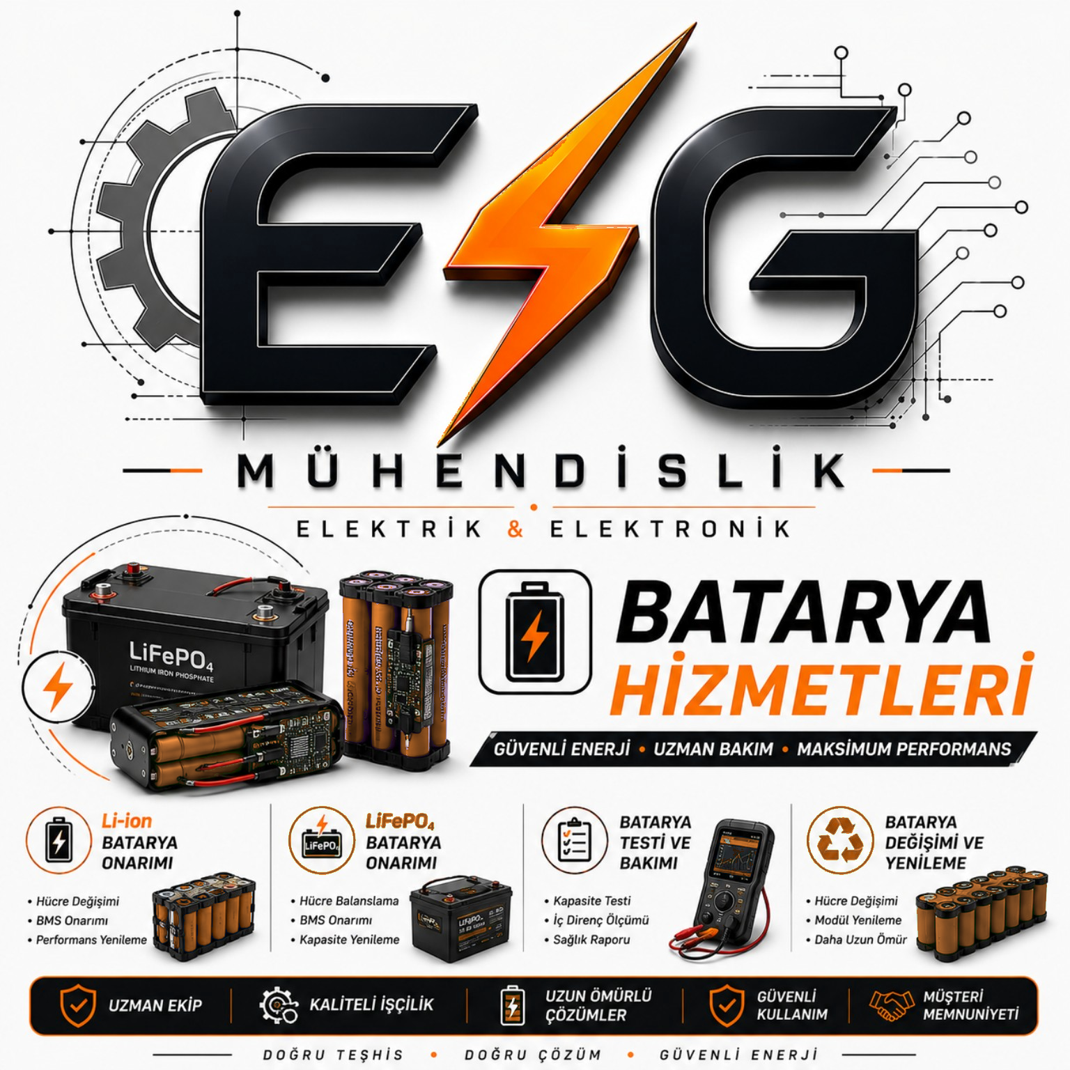 Aksaray lityum batarya ve BMS hizmetleri
